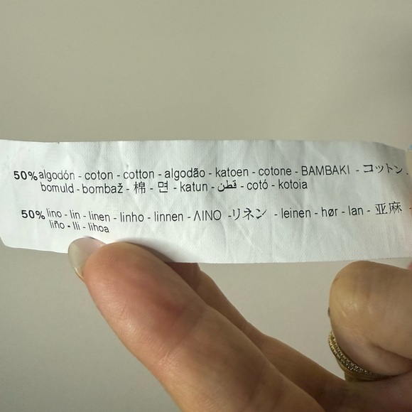 ZARA Full Length Linen Blend Floral Pink Beachy Boho Pants in Geranium Print - Picture 8 of 10